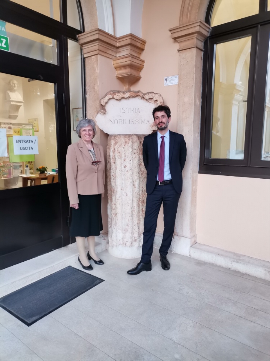 Visita del Console generale d&rsquo;Italia a Fiume Davide Bradanini alla SMSIR