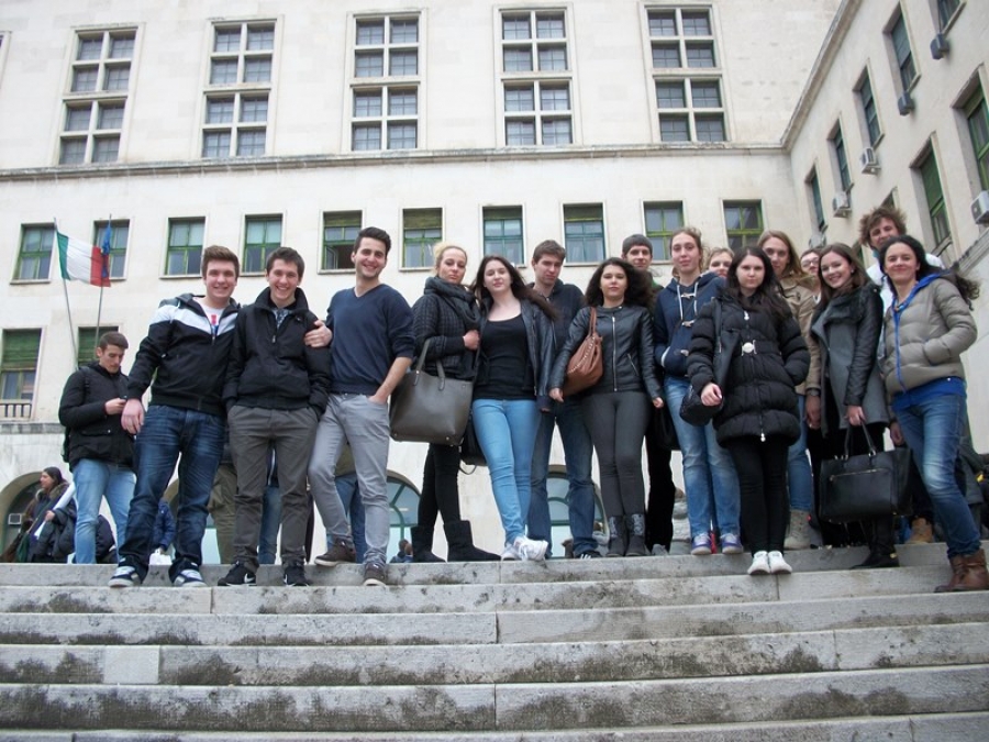 I maturandi in visita all'Universit&agrave; degli studi di Trieste