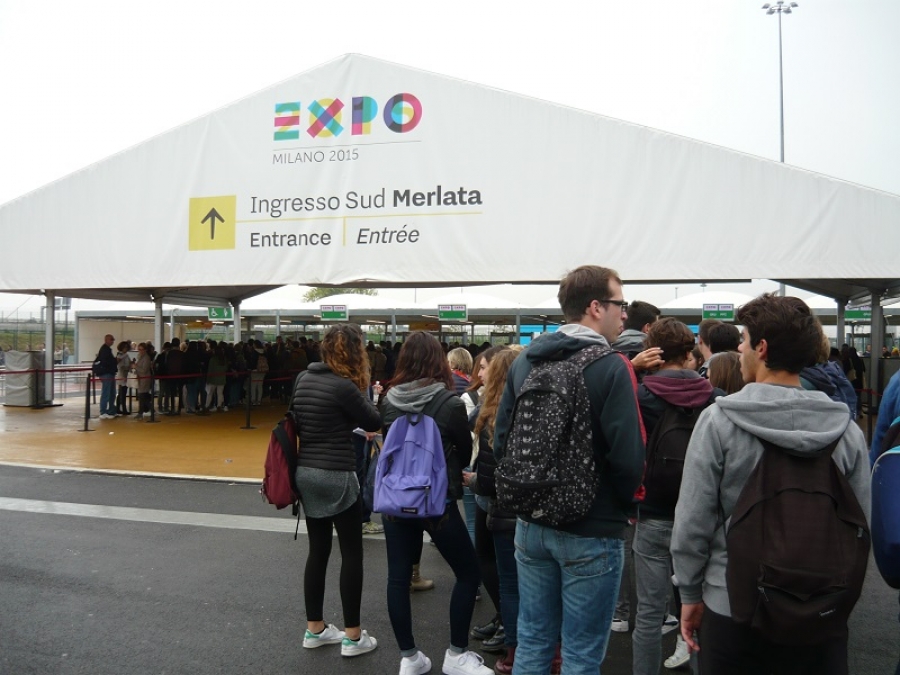 Visita all'Expo per i partecipanti all'interscambio con il Liceo di Bergamo